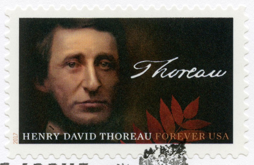 Henry David Thoreau stamp, 2017