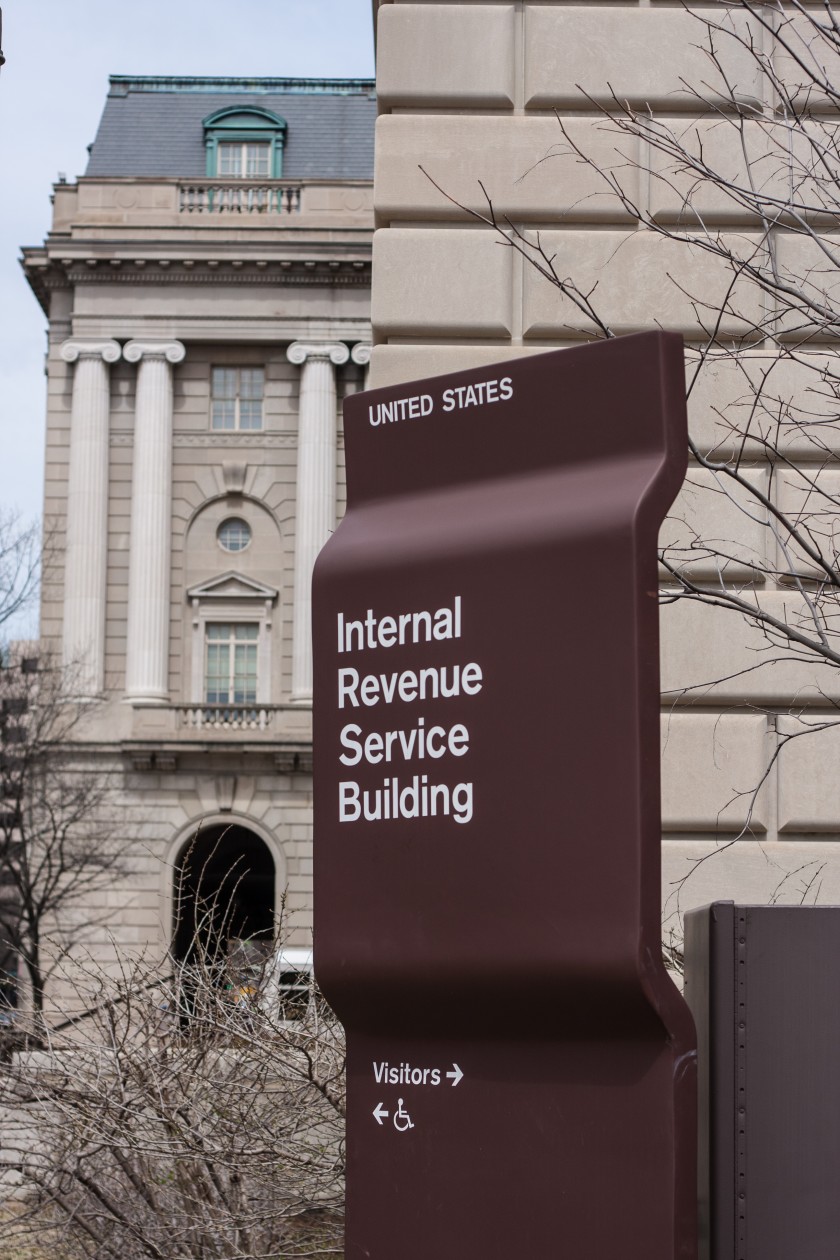 IRS building entrance