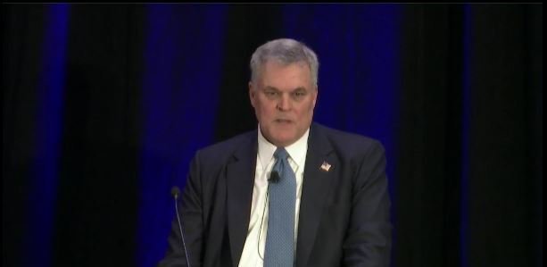 IRS Commissioner Charles Rettig speaking at the AICPA National Tax Conference in Washington, D.C.