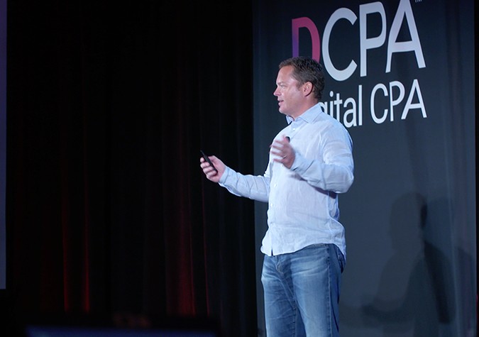 Siri creator Dag Kittlaus addressing the 2018 Digital CPA conference