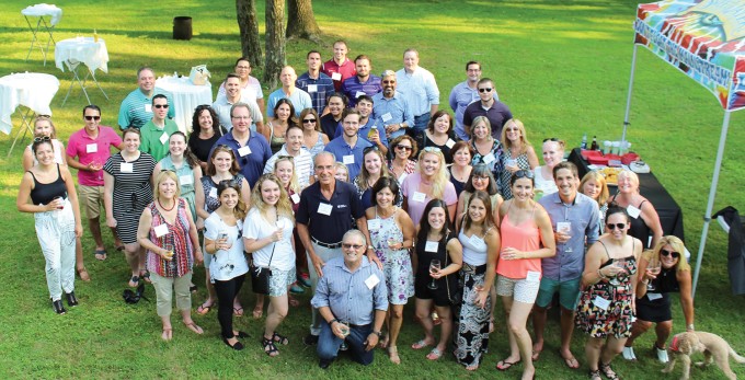 A barbecue in the backyard of WG's newest office in Martinsville, N.J.