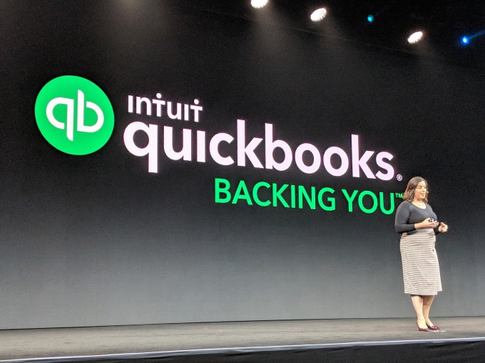 Intuits Ariege Misherghi speaking at QuickBooks Connect