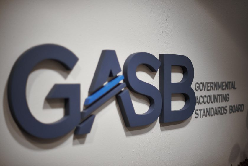 GASB logo at headquarters in Norwalk, Connecticut