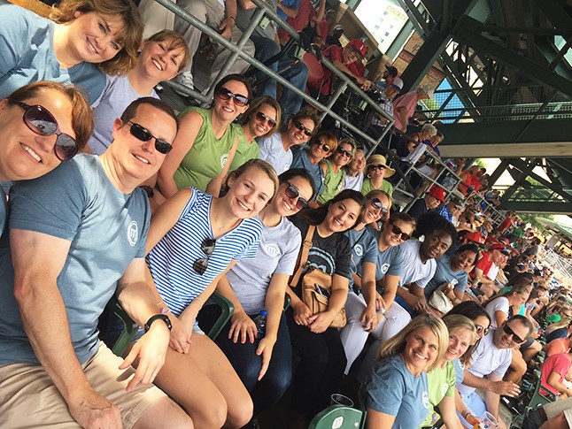 Staff from Indianapolis' mAccounting, one of the 2018 Best Firms to Work For, take in a ballgame.